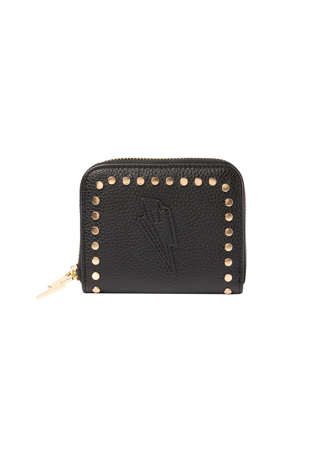 Scamp and Dude Black Studded Purse | Product image of Black Studded Purse on white background